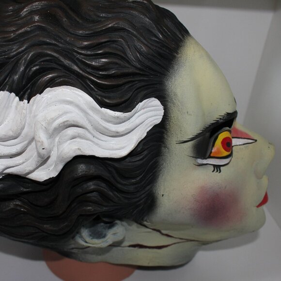 Bride of Frankenstein Halloween Mask Vintage 1997 Paper Magic Group Universal - Picture 11 of 12